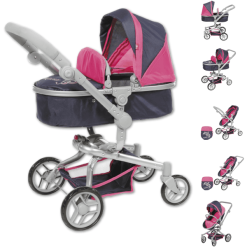 Knorr Toys® Puppenwagen Boonk - "diadem" Blau