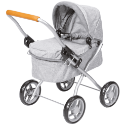 Knorr Toys® Puppenwagen Mini Lili - "stone Brown" Grau