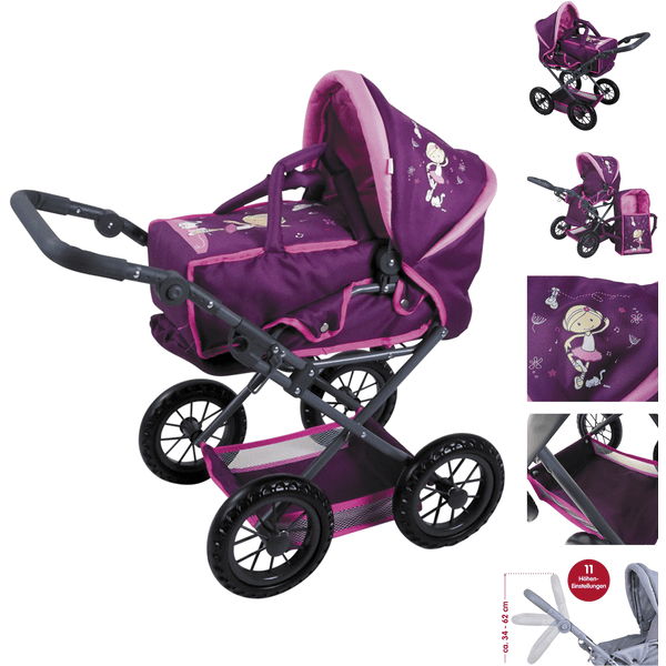 Knorr Toys® Puppenwagen Ruby NICI "Miniclara" Lila 3 Knorr Toys® Puppenwagen Ruby NICI "Miniclara" Lila