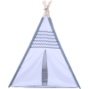 Knorr Toys® Tipi Zickzack, Grau/ Weiß