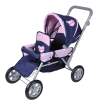 Knorr Toys® Zwillingspuppenwagen BigTwin - "My Little Princess" Blau