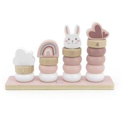 Label Label Label-Label - Kleine Stapelringe - Pink