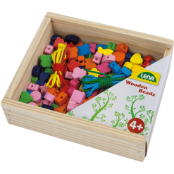 LENA Kreativ - Holzperlen Holzkiste
