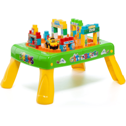 MOLTO Baustein Spieltisch Mit Bausteinen 20 Tlg.