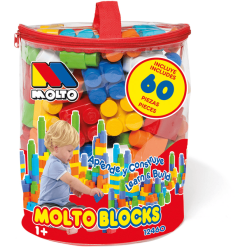 MOLTO Baustein Tasche Mit 60 Steinen
