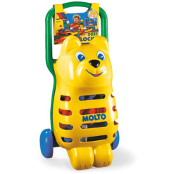 MOLTO Nachzieh Trolly Bär Mit Bausteinen