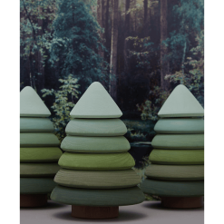 Montessori® Stapelturm Baum Lernspielzeug Mehrfarbig