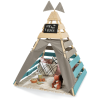 MUDDY BUDDY® Outdoor Tipi "Dreamer", Natur-warmgrau-petrolblau