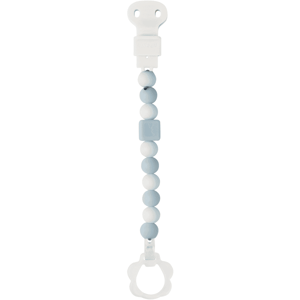 Nattou Schnullerkette, Hellblau-weiss 3 Nattou Schnullerkette, Hellblau-weiss