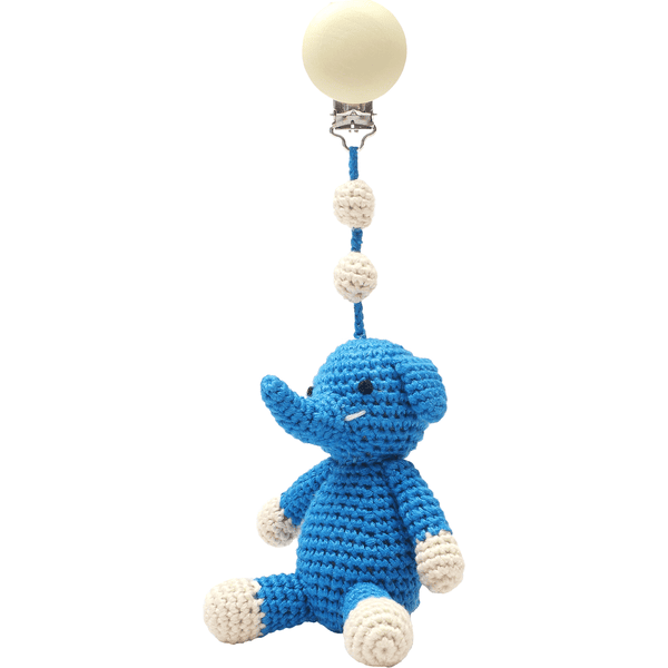 NatureZoo Of Denmark Gehäkelte Kinderwagenanhänger - Elefant, Dunkelblau 3 NatureZoo Of Denmark Gehäkelte Kinderwagenanhänger - Elefant, Dunkelblau