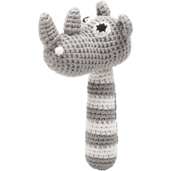 NatureZoo Of Denmark »gehäkelte Rassel Nashorn, Grau«