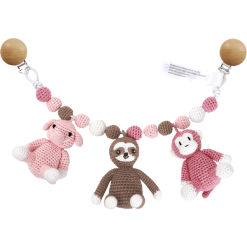 NatureZoo Of Denmark Großes Trolley-Mobile - Elefant, Faultier Und Affe