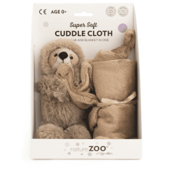 NatureZoo Of Denmark Super Soft Schmusetuch Faultier, Braun