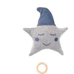 Nordic Coast Company Spieluhr Stern Blau-Grau