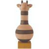 OYOY Holzspielzeug Wooden Stacking Giraffe Nature Dark