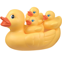 Playgro Badeenten Familie 4 Tlg. Wasserdicht, Schmutzfrei