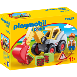 PLAYMOBIL® 1 2 3 Schaufelbagger 70125