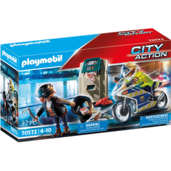 PLAYMOBIL® City Action Polizei Motorrad Geldräuber 70572