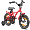 PROMETHEUS BICYCLES® HAWK Kinderfahrrad 14" , Rot-Schwarz Mit Stützrädern