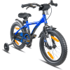 PROMETHEUS BICYCLES® Kinderfahrrad 16", Blau Schwarz Mit Stützrädern
