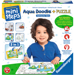 Ravensburger Ministeps® Aqua Doodle® Puzzle: Heimische Tiere