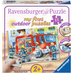 Ravensburger My First Outdoor Puzzle - Die Feuerwehr Saust Herbei
