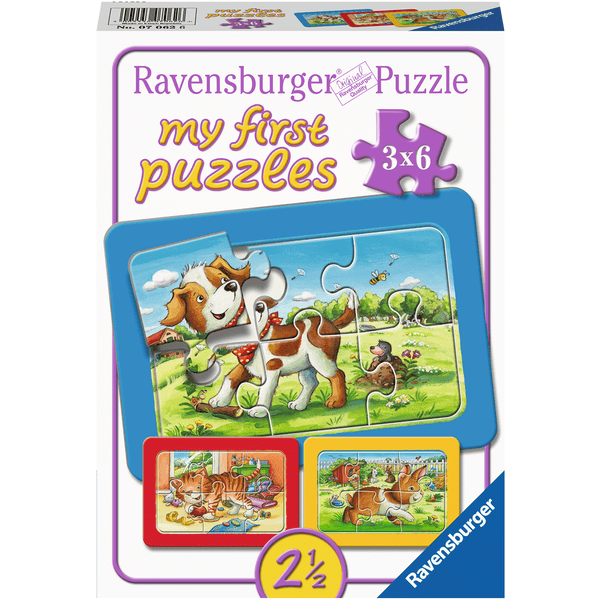 Ravensburger My First Puzzle - Rahmenpuzzle Meine Tierkinder, 3x6 Teile 3 Ravensburger My First Puzzle - Rahmenpuzzle Meine Tierkinder, 3x6 Teile