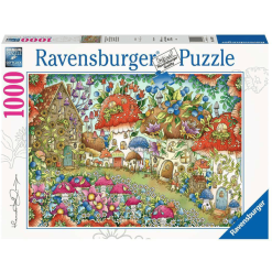 Ravensburger Niedliche Pilzhäuschen In Der Blumenwiese Bunt