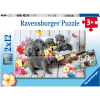 Ravensburger Puzzle 2x12 Teile - Kleine Fellknäuel