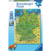 Ravensburger Puzzle XXL 100 Teile - Bunte Deutschlandkarte