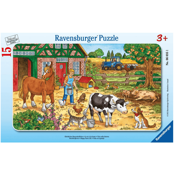 Ravensburger Rahmenpuzzle - Glückliches Bauernhofleben 15 Teile 3 Ravensburger Rahmenpuzzle - Glückliches Bauernhofleben 15 Teile