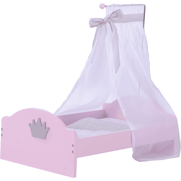 Roba Puppenstandbett Prinzessin Sophie, Rosé Lackiert 3 Roba Puppenstandbett Prinzessin Sophie, Rosé Lackiert