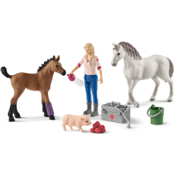 Schleich® Arztbesuch Bei Stute Und Fohlen 42486