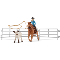 Schleich® Team Roping Mit Cowgirl 42577