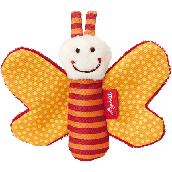 Sigikid® Greifring Knister-Schmetterling Orange Red Stars Collection 3 Sigikid® Greifring Knister-Schmetterling Orange Red Stars Collection