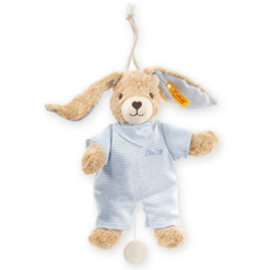 STEIFF Hoppel Hase Spieluhr 20 Cm Blau