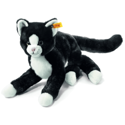Steiff Mimmi Schlenker Katze Schwarz/weiß 30 Cm