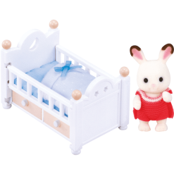 Sylvanian Families® Baby - Schokoladenhasen, Baby Mit Babybett