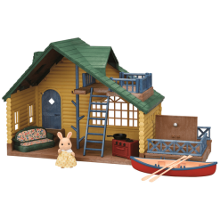 Sylvanian Families® Blockhütte Mit Grünem Dach Geschenk Set