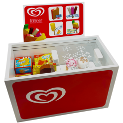 Tanner - Der Kleine Kaufmann - Langnese Eistruhe Aus Holz