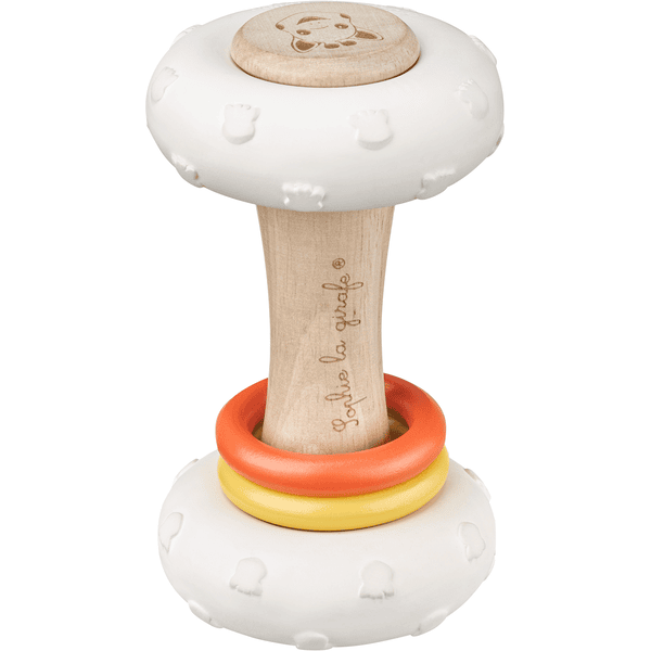 VULLI Sophie La Girafe® So'Pure Greifling Totem Rassel Naturkautschuk + Kautschukbaumholz 3 VULLI Sophie La Girafe® So'Pure Greifling Totem Rassel Naturkautschuk + Kautschukbaumholz
