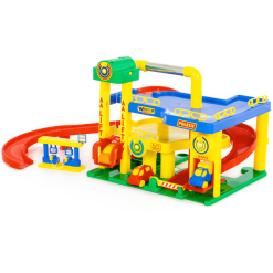 WADER QUALITY TOYS Garage Nr. 1 Mit Autos